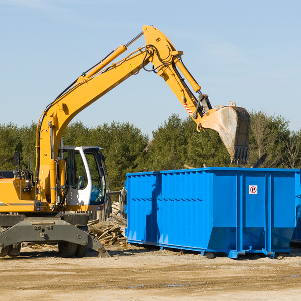 what size residential dumpster rentals are available in Lena